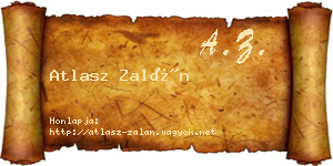 Atlasz Zalán névjegykártya